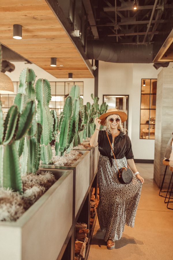 woman in restaurant