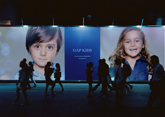 kids on billboard