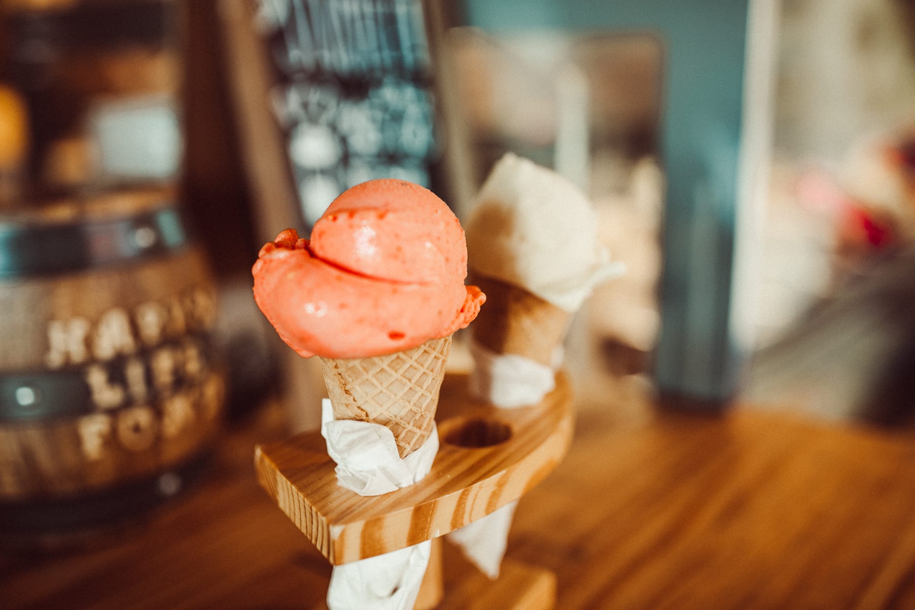 gelato ice cream cones