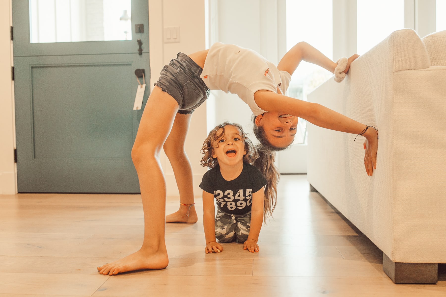 kids playing inside