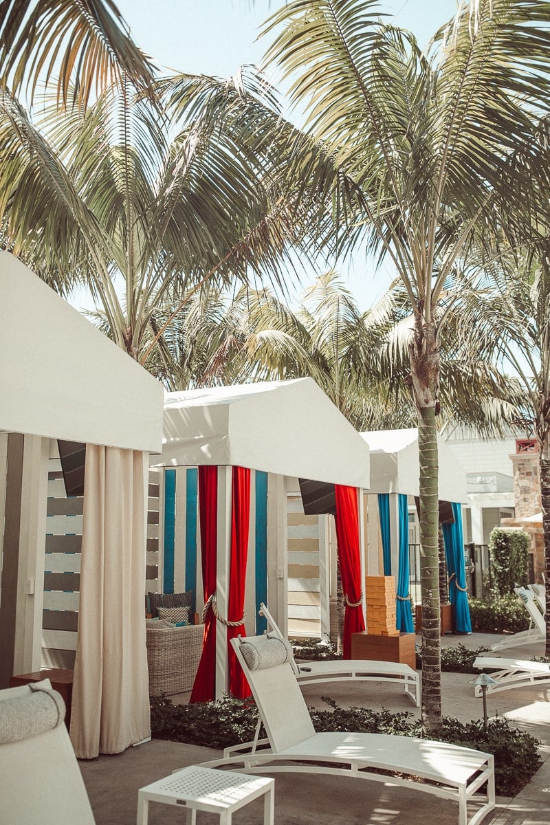 poolside cabanas