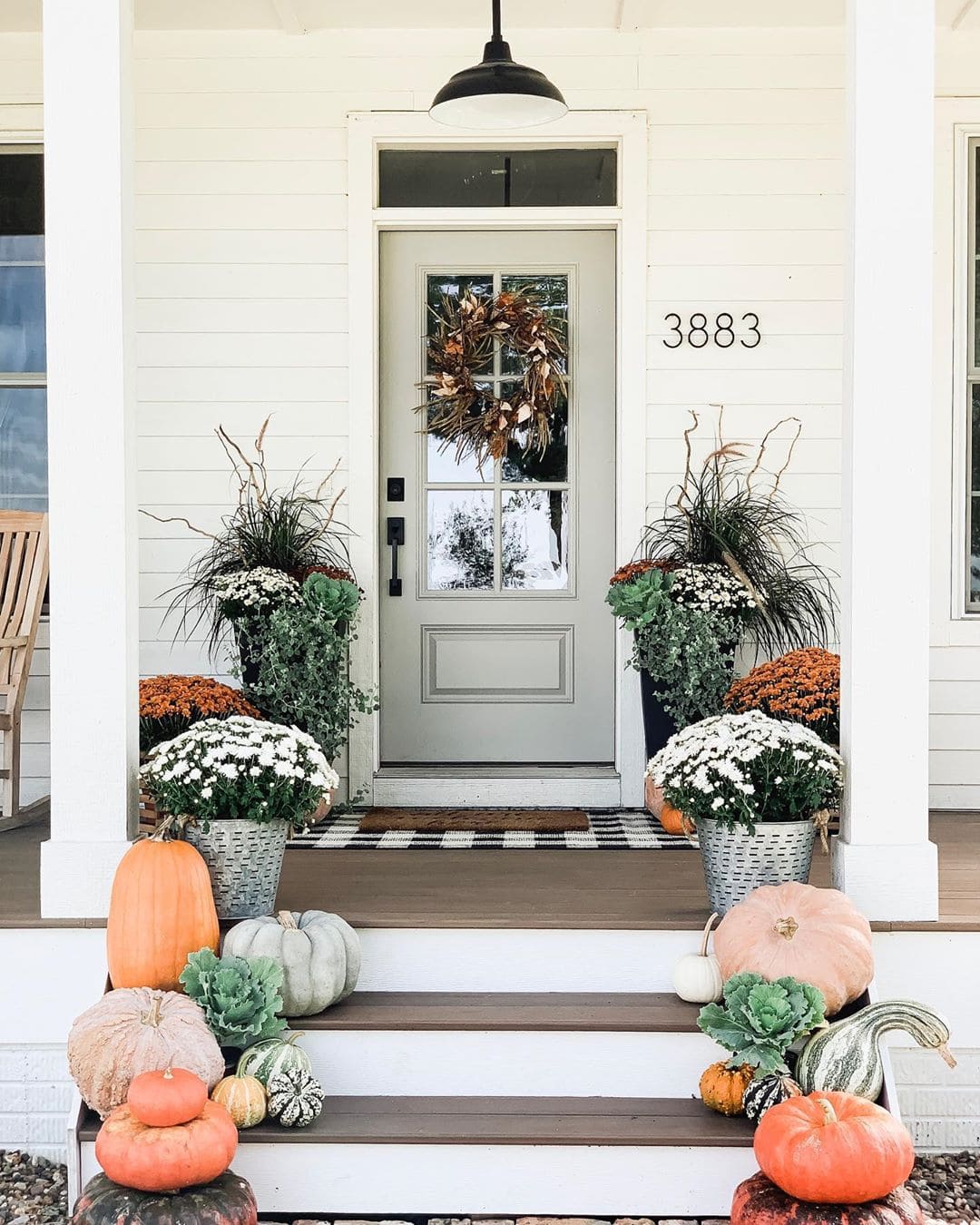 fall front porch decor