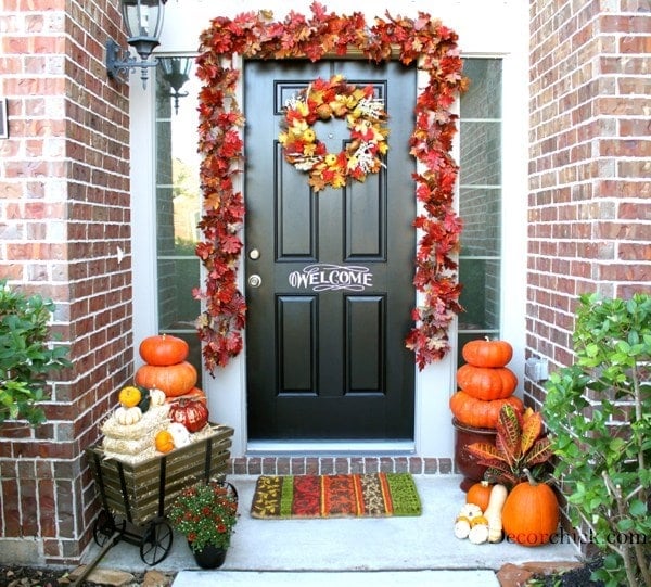 fall porch decor