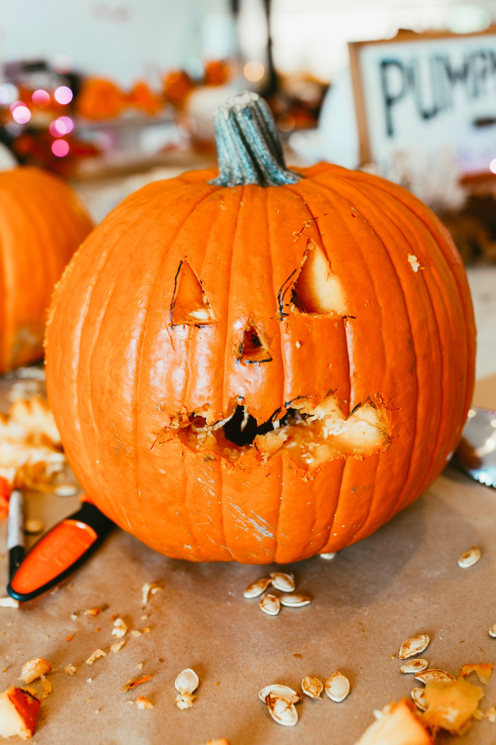 carved halloween pumpkin