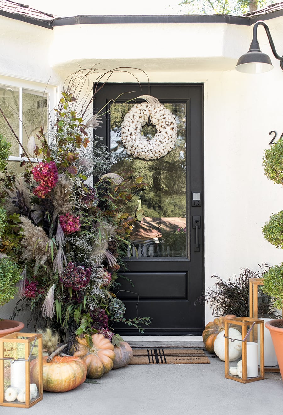 fall front porch decor