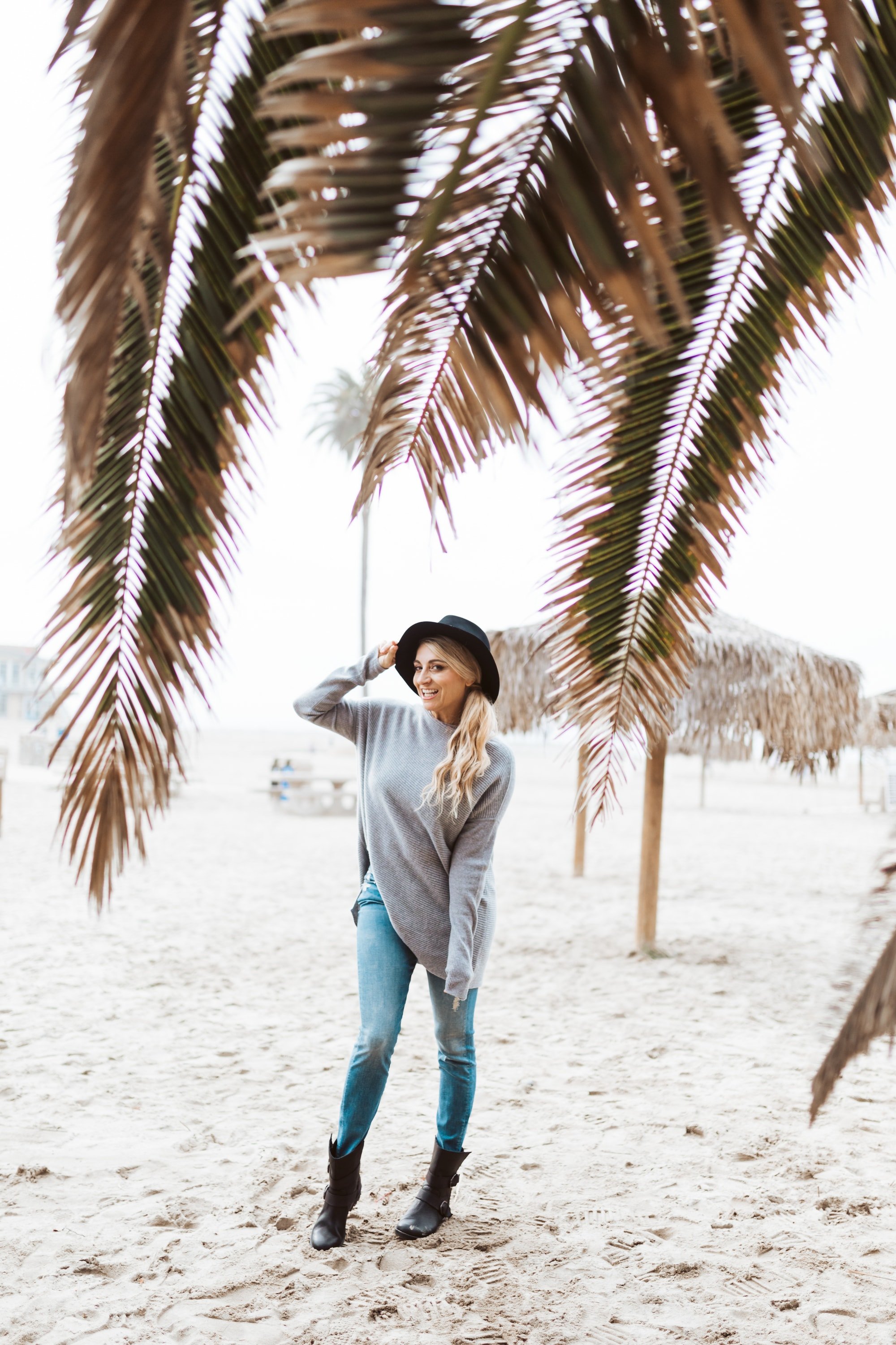 woman on the beach