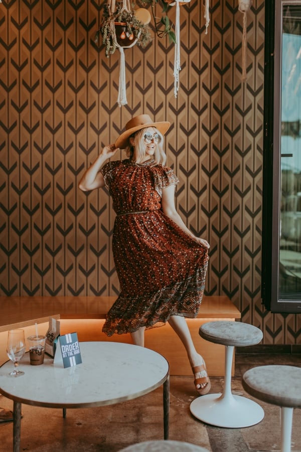 woman in restaurant