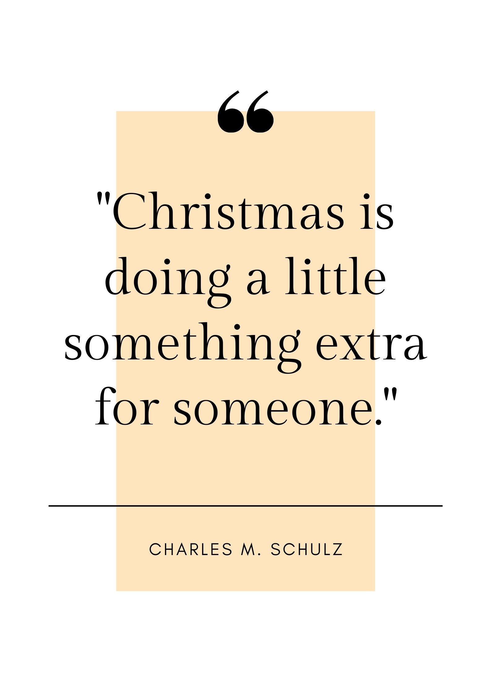 charles m schulz christmas quote