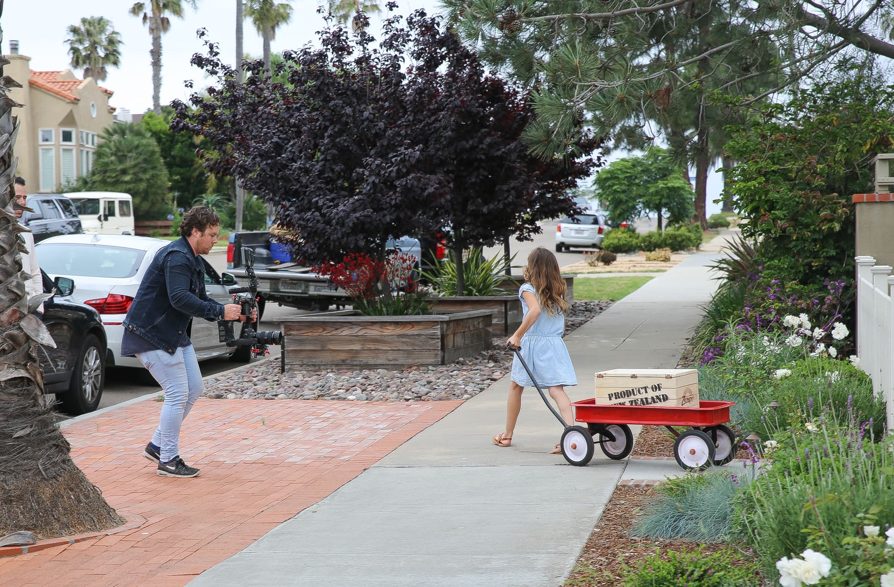 child actor on set