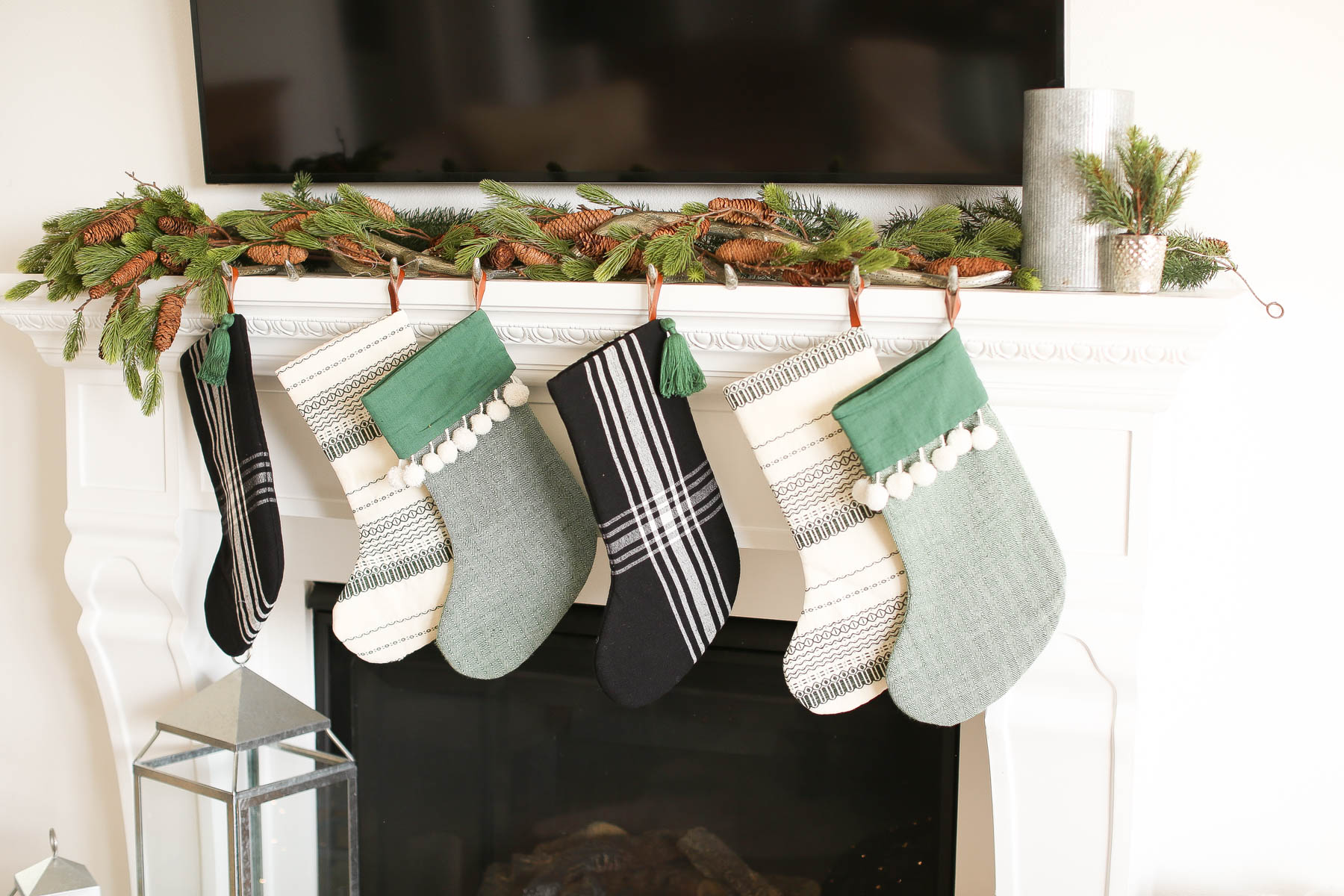 stockings by fireplace