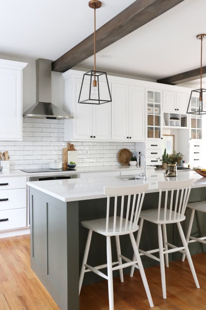 Modern Farmhouse Kitchen Makeover Reveal - Bless'er House