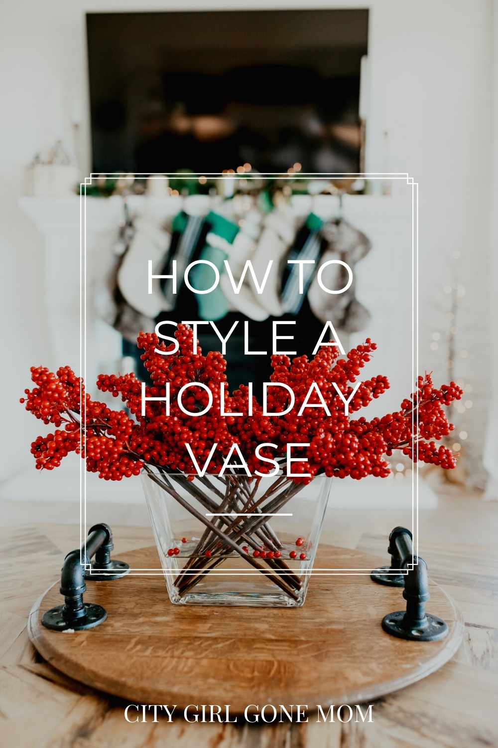 holiday vase