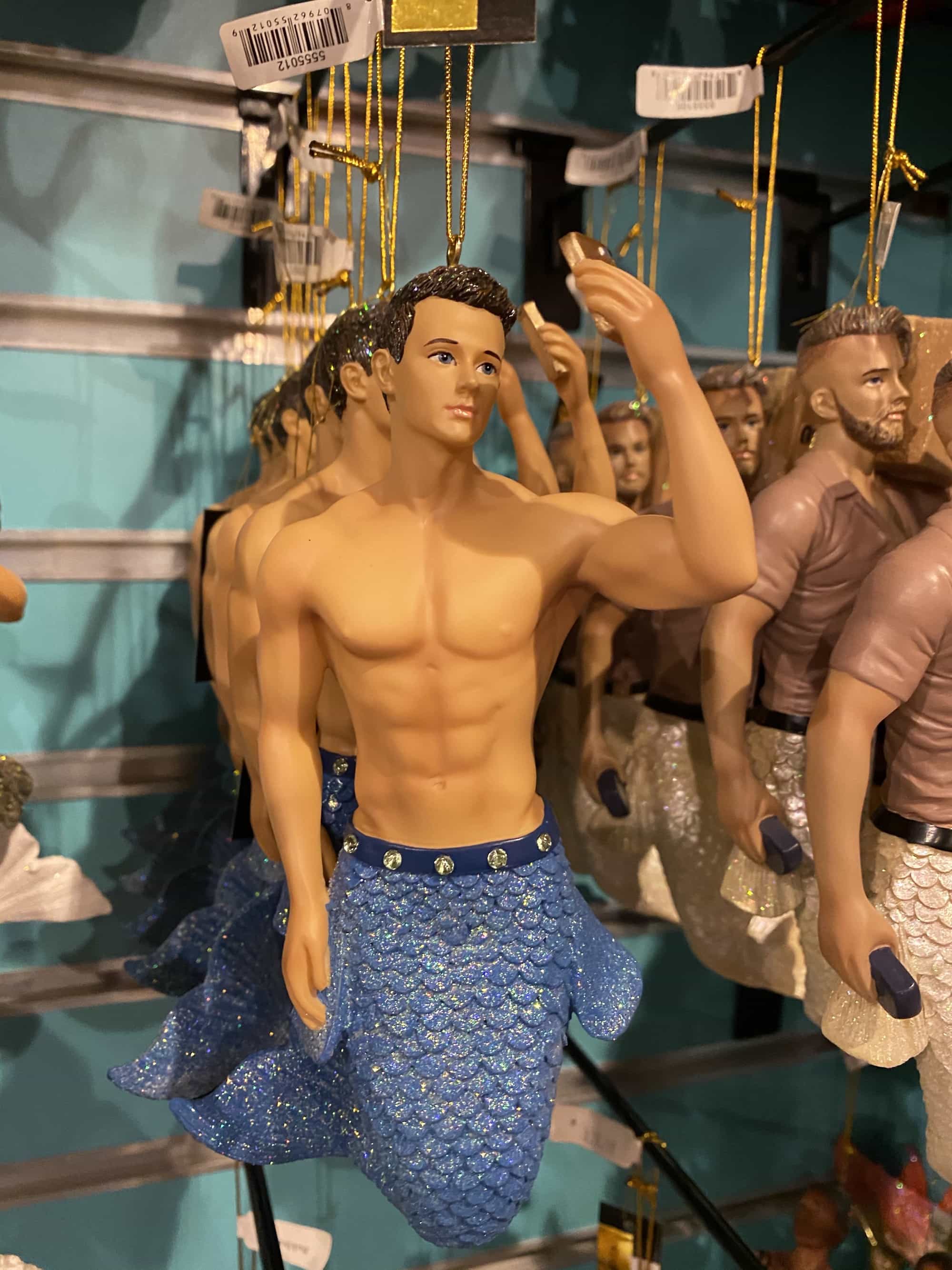 merman christmas ornament