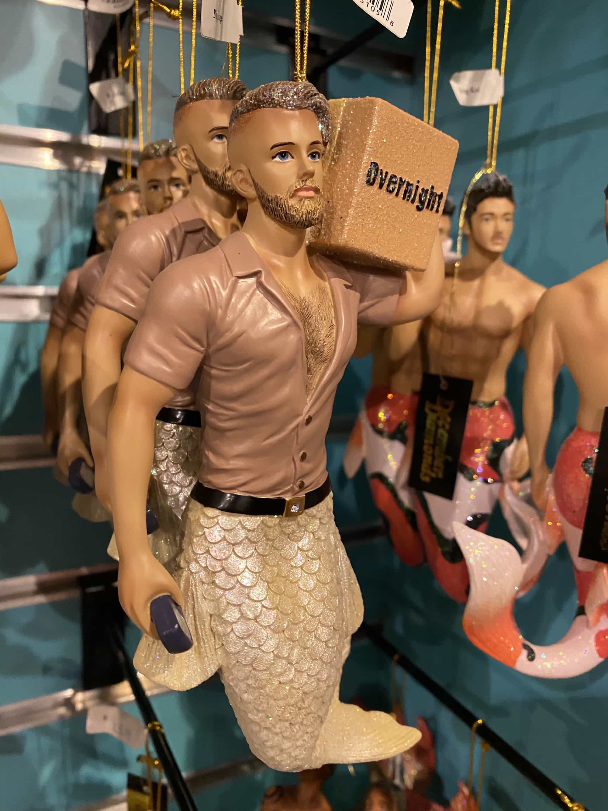 merman christmas ornament