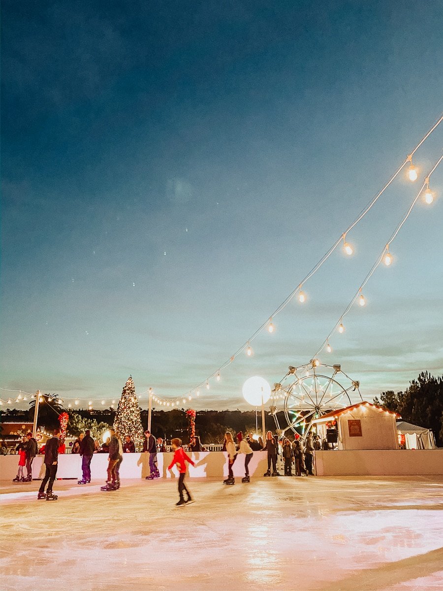 christmas ice skating rink