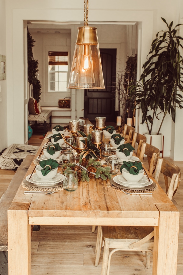 christmas table decor