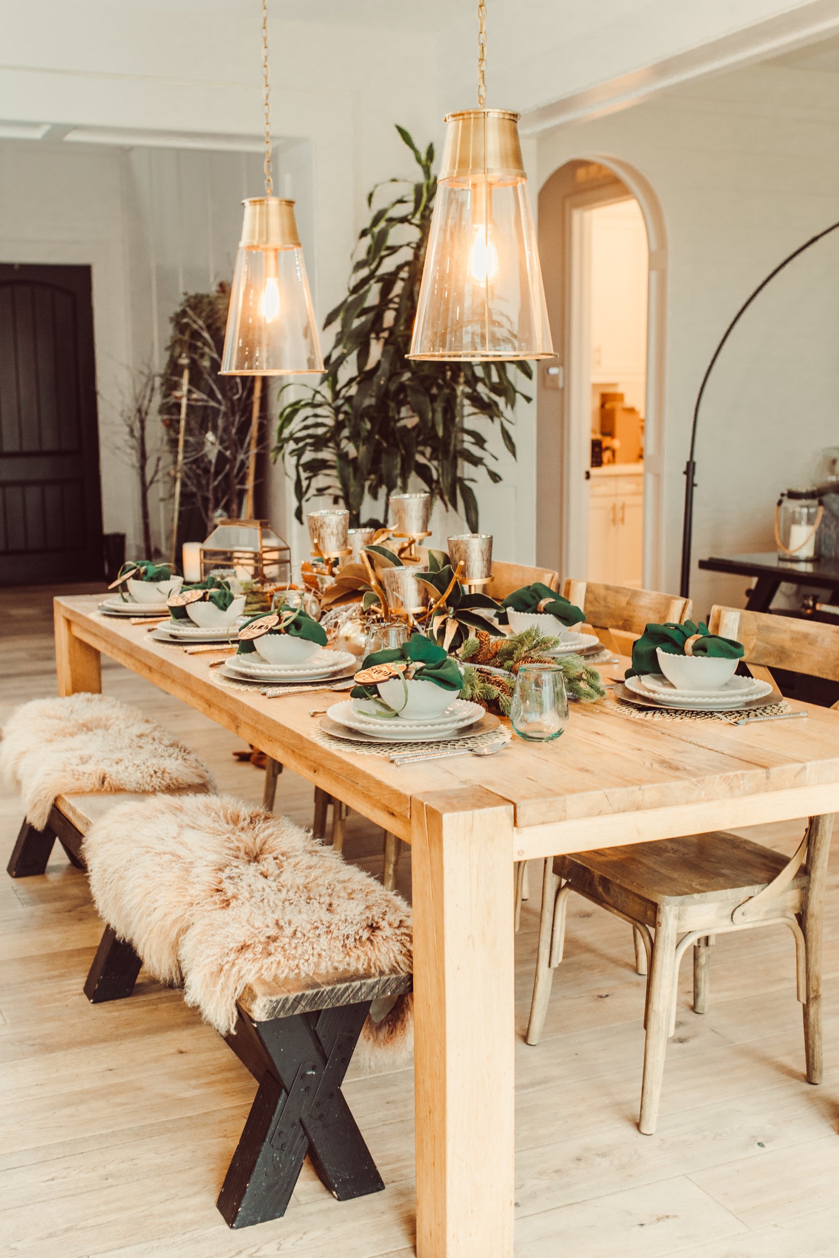 christmas dining room