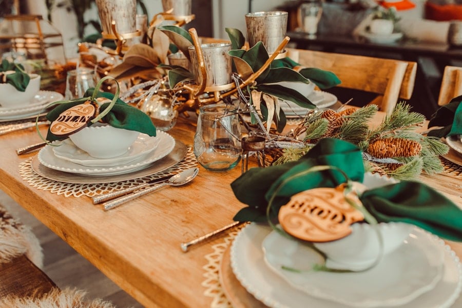 christmas place settings
