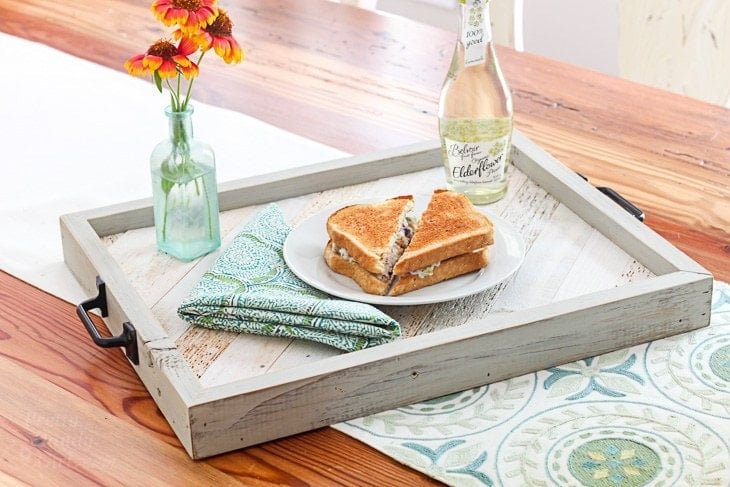 serving tray with lunch