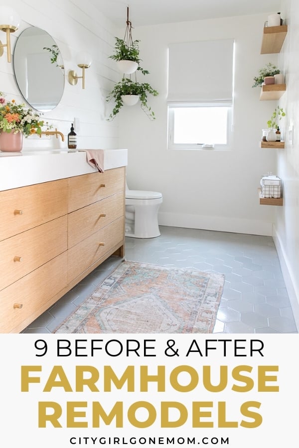 modern farmhouse bathroom