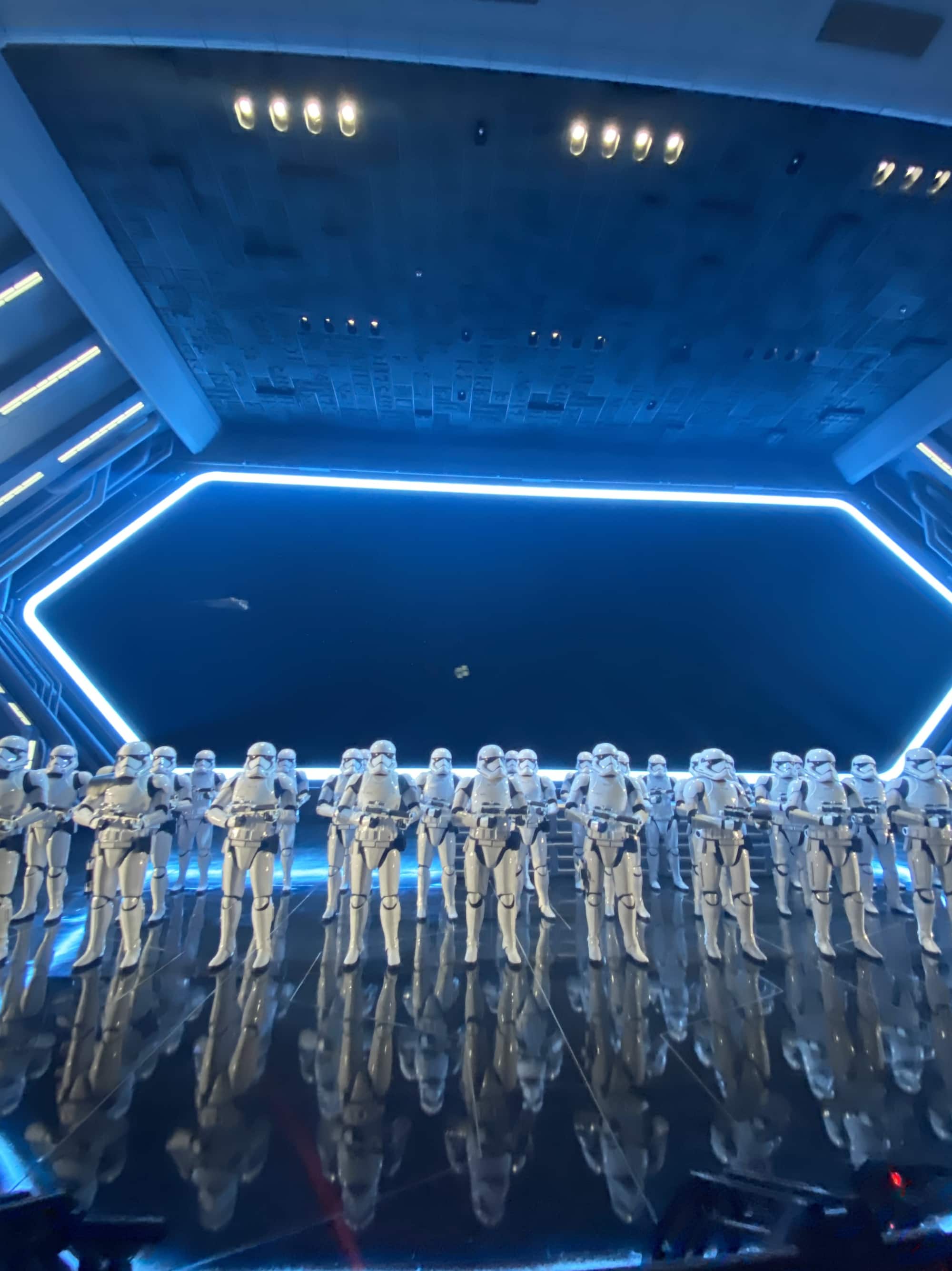 disneyland star wars ride with stormtroopers