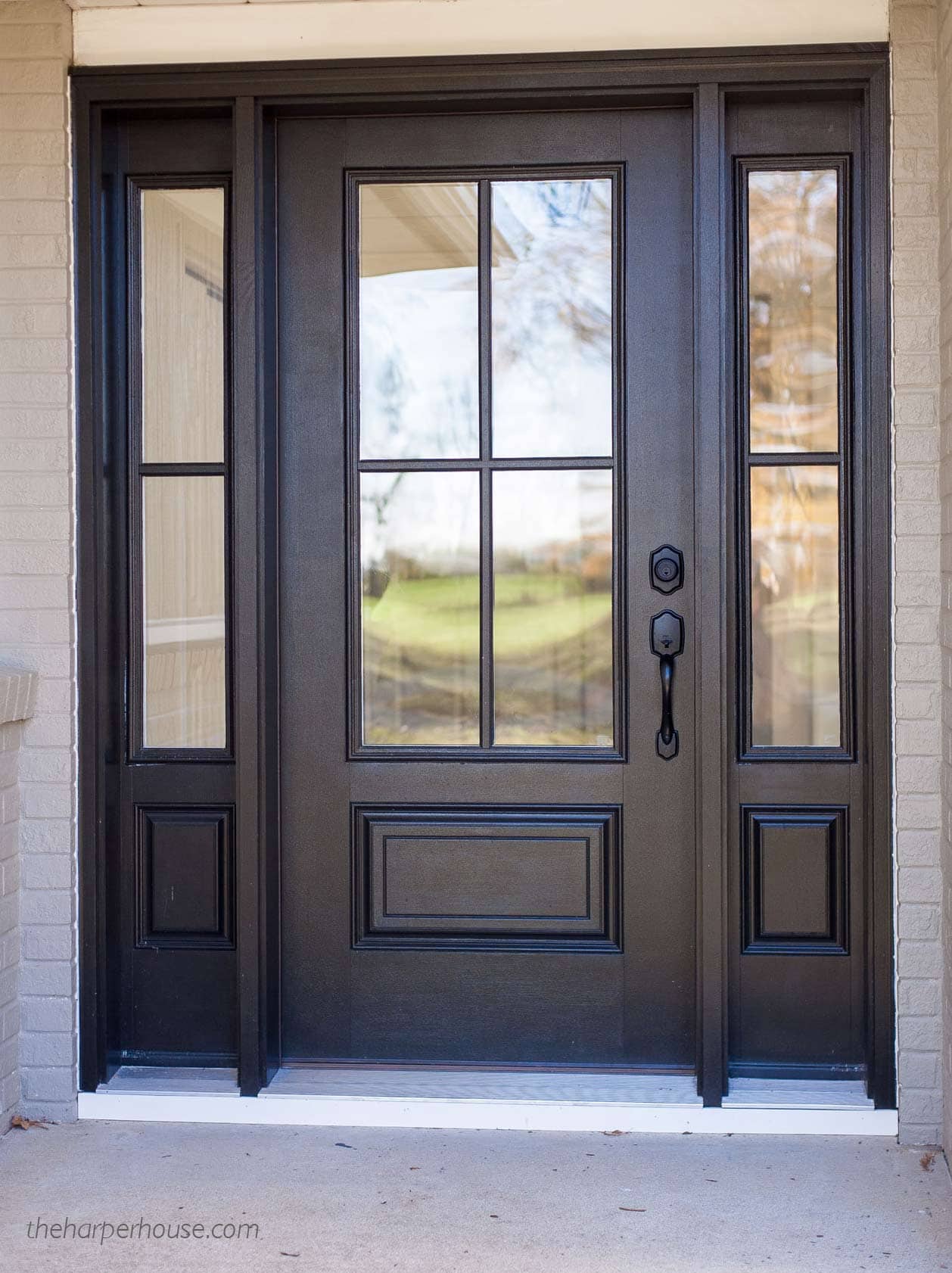 Farmhouse Front Doors in the Suburbs