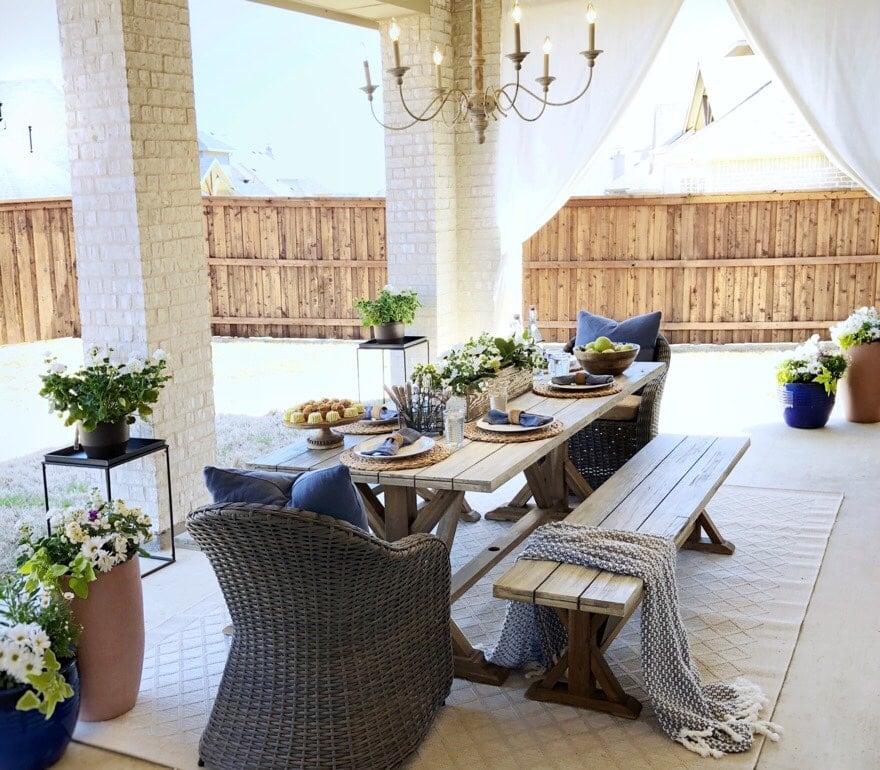 luxury outdoor patio