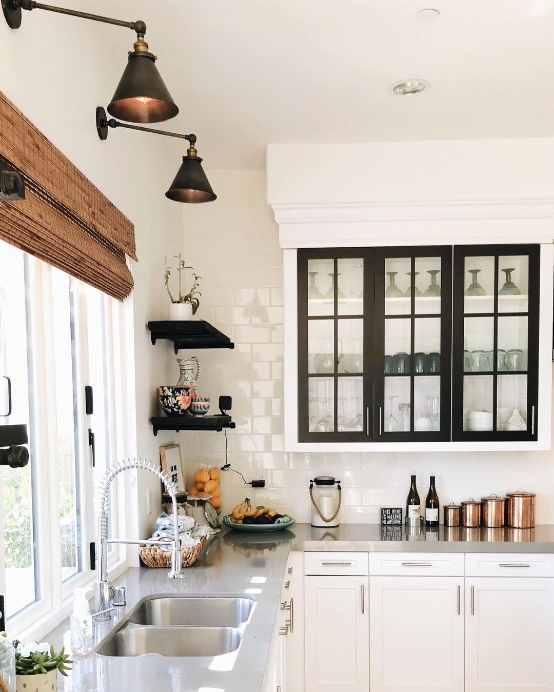 clean farmhouse kitchen