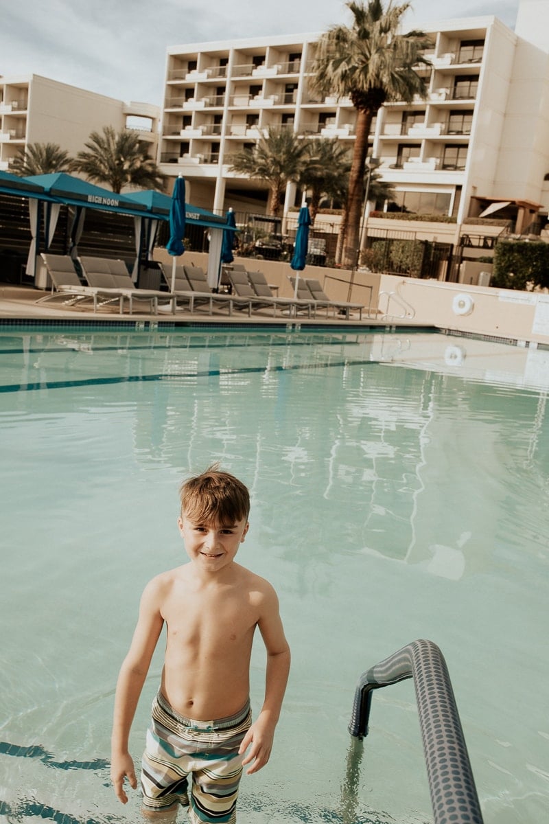 boy in pool