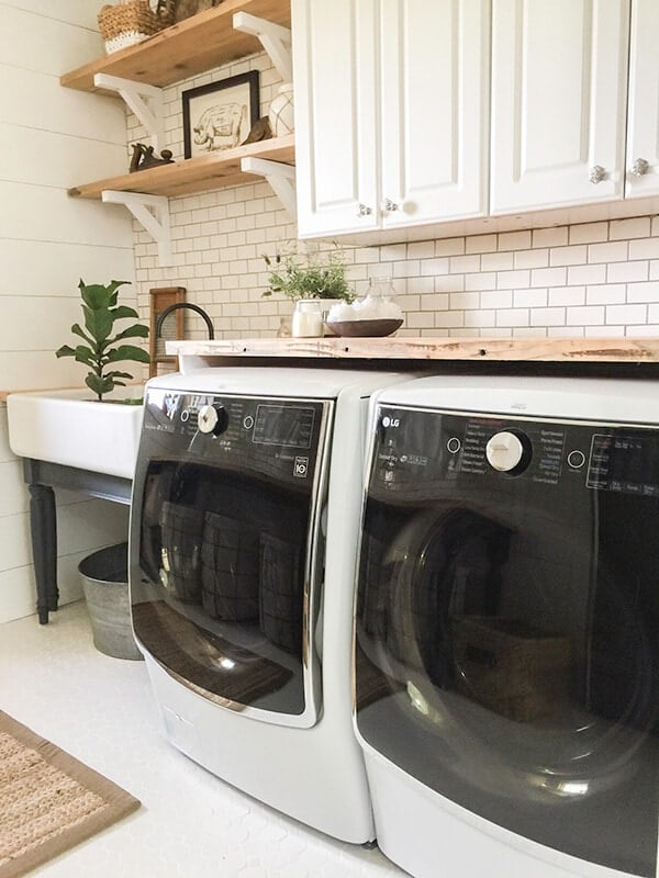 neat laundry room