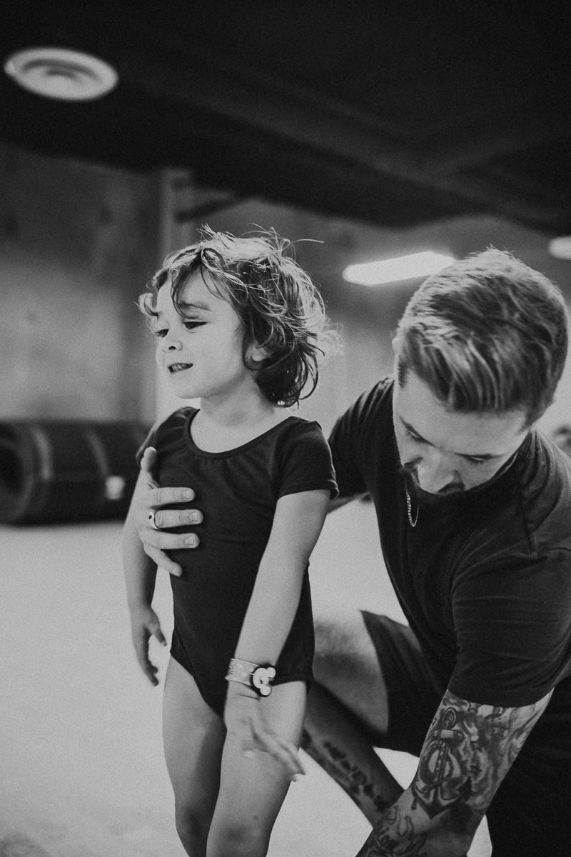 toddler in dancing class