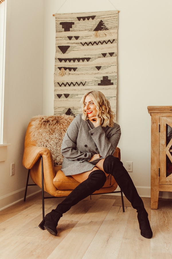 woman sitting in chair