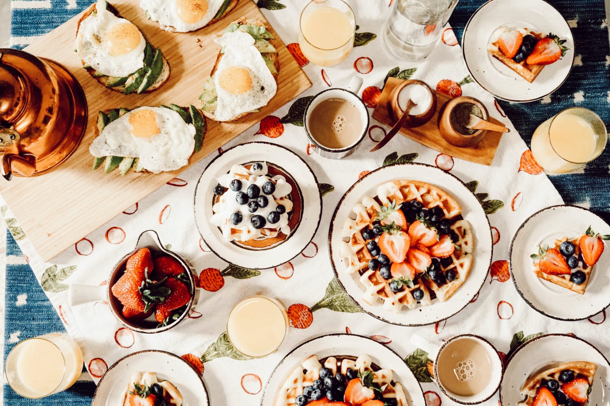 breakfast food on table