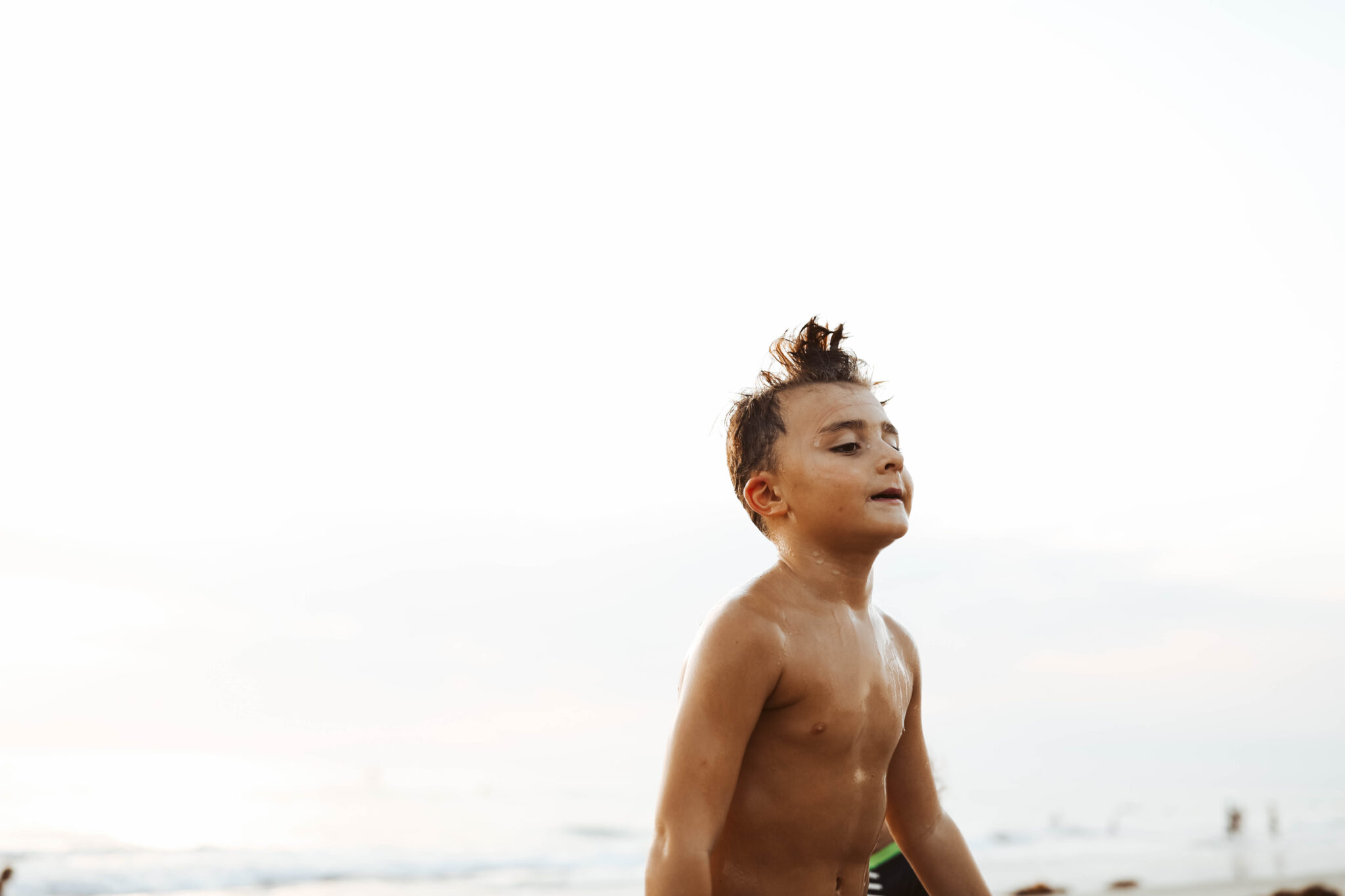 boy at the beach