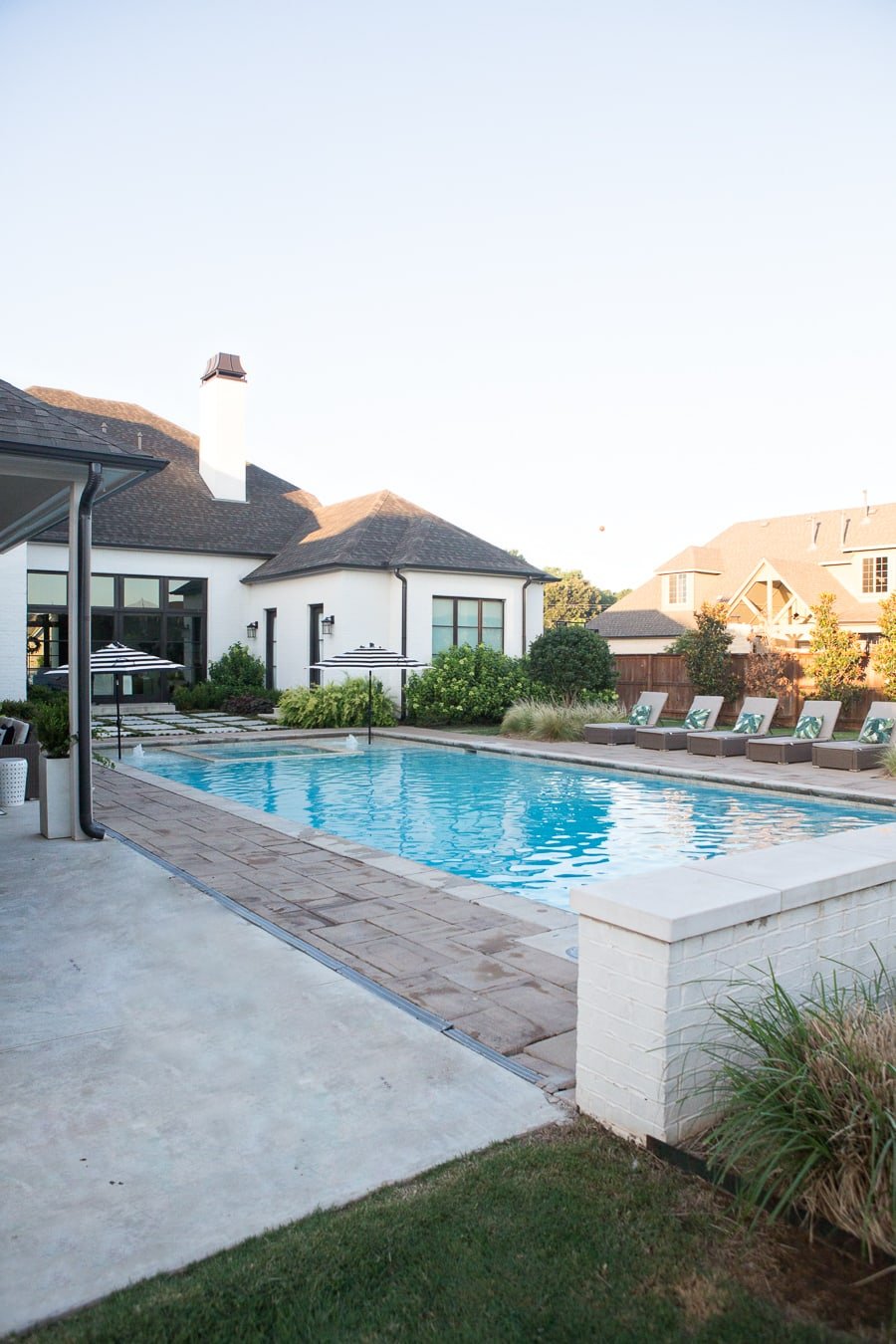 backyard with pool