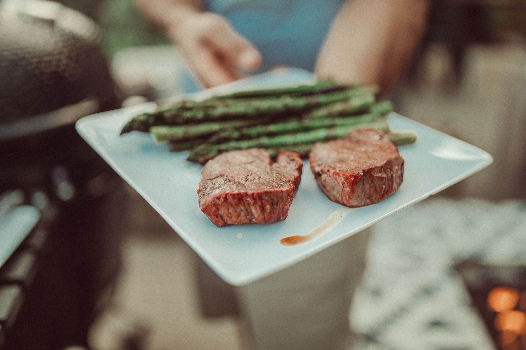 grilled steak dinner