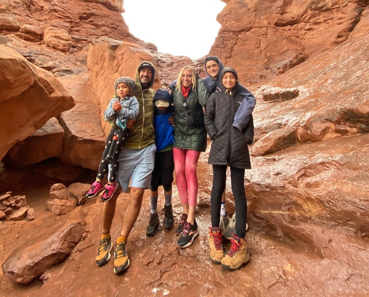 family hiking