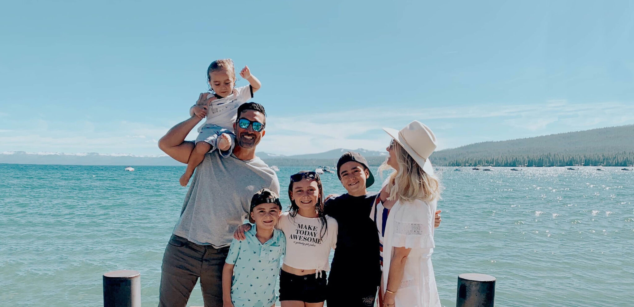 family at lake tahoe