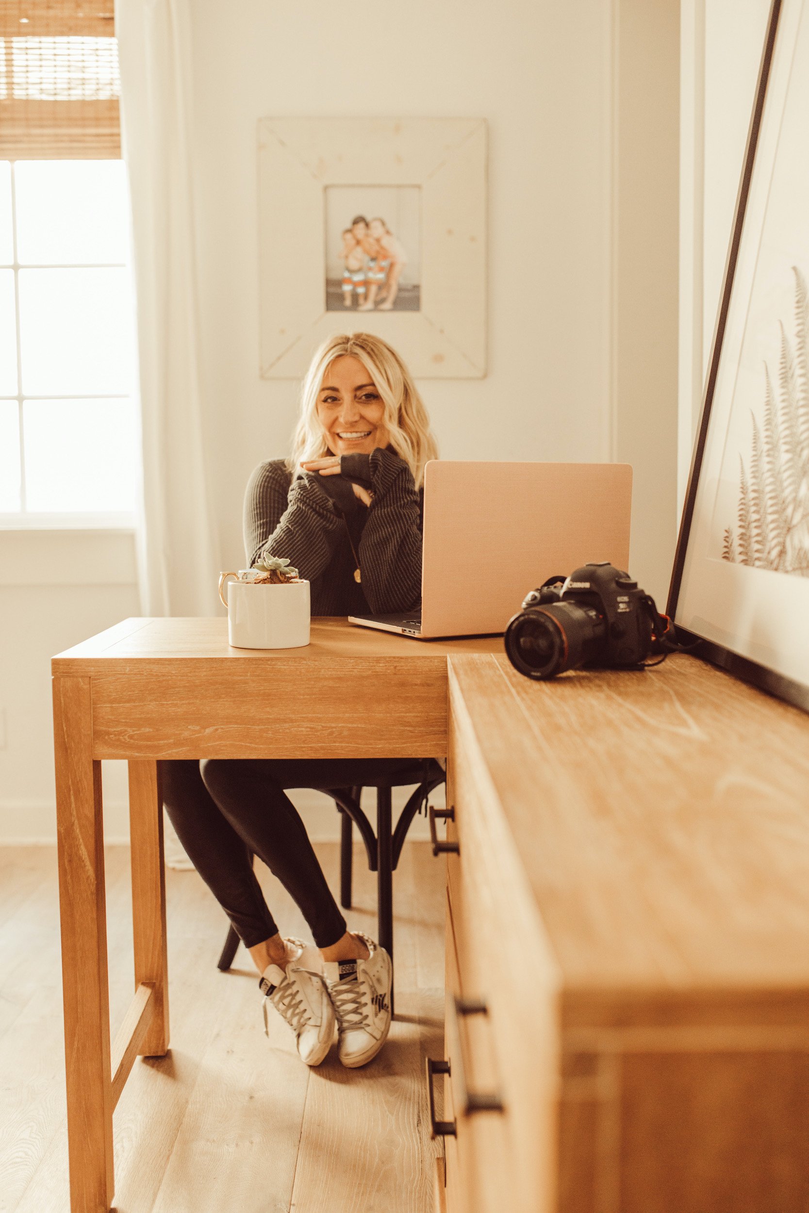 woman at desk