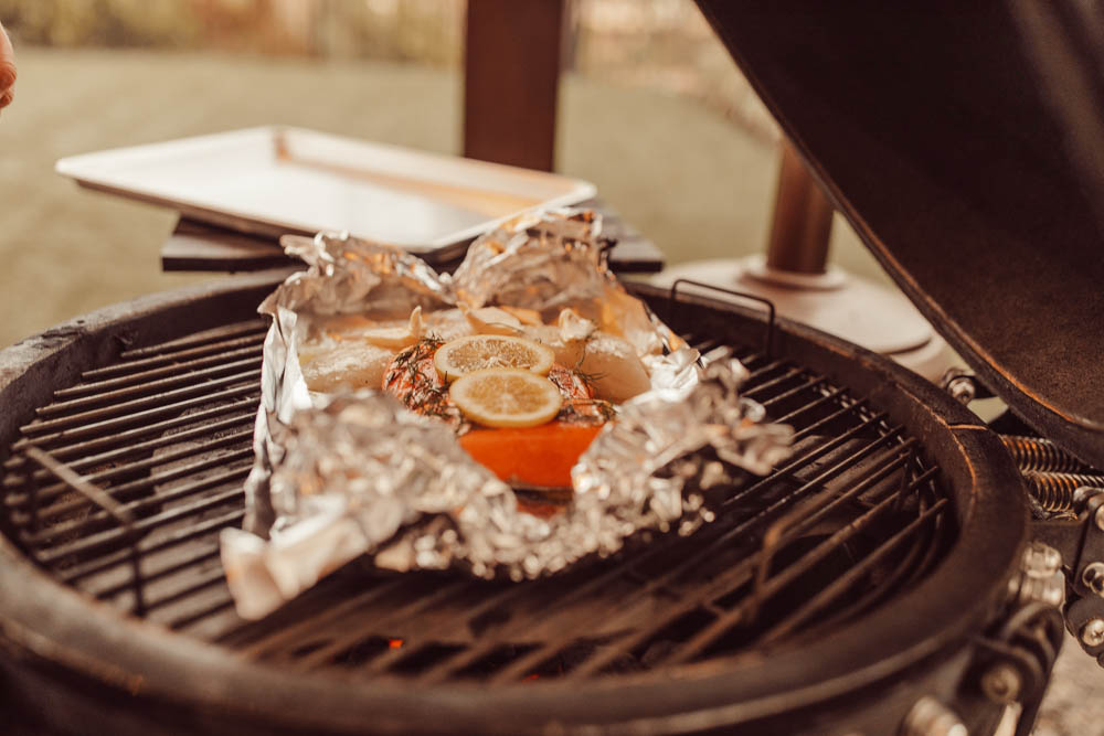 fish on grill