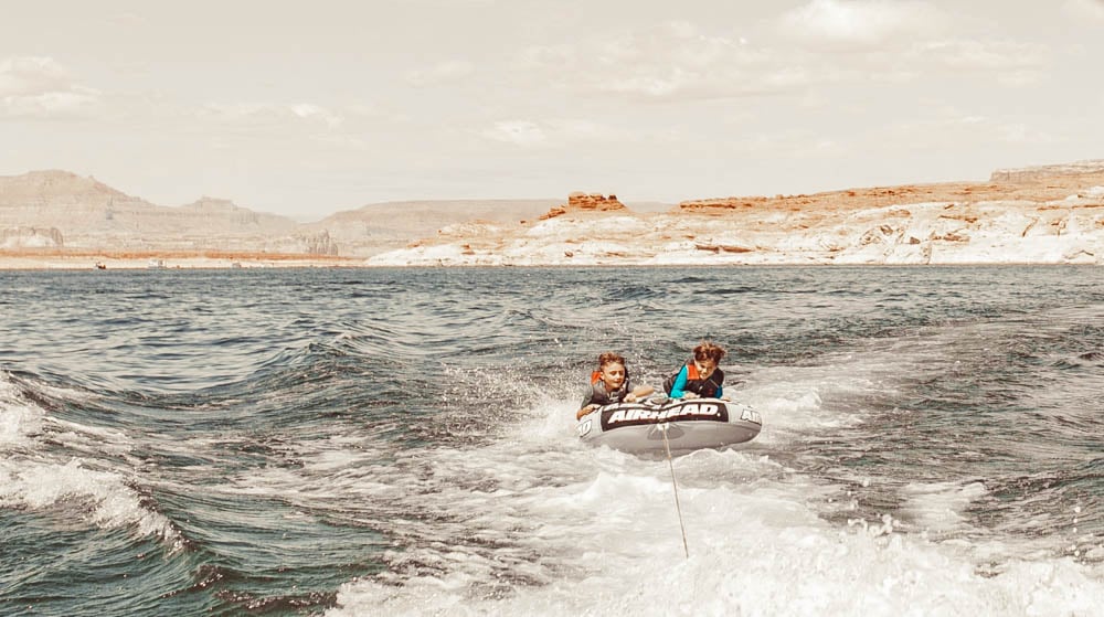 kids on an innertube