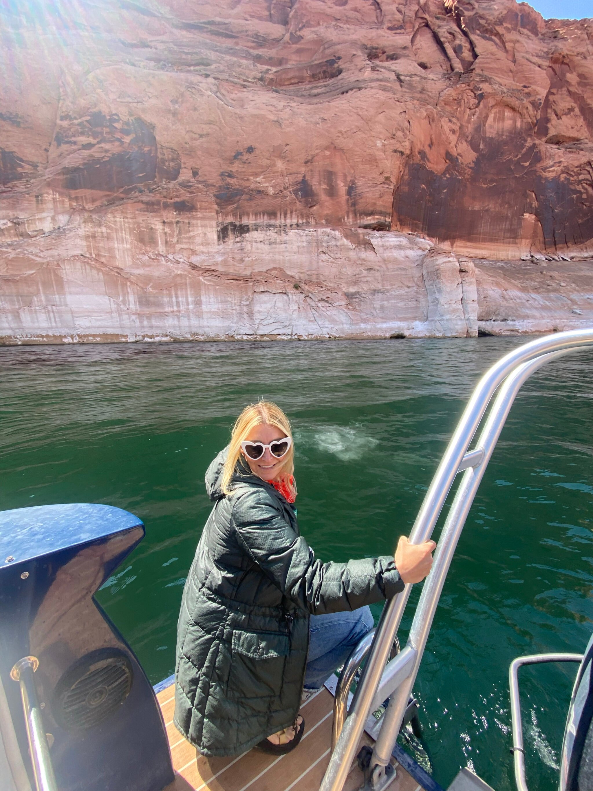 woman on boat