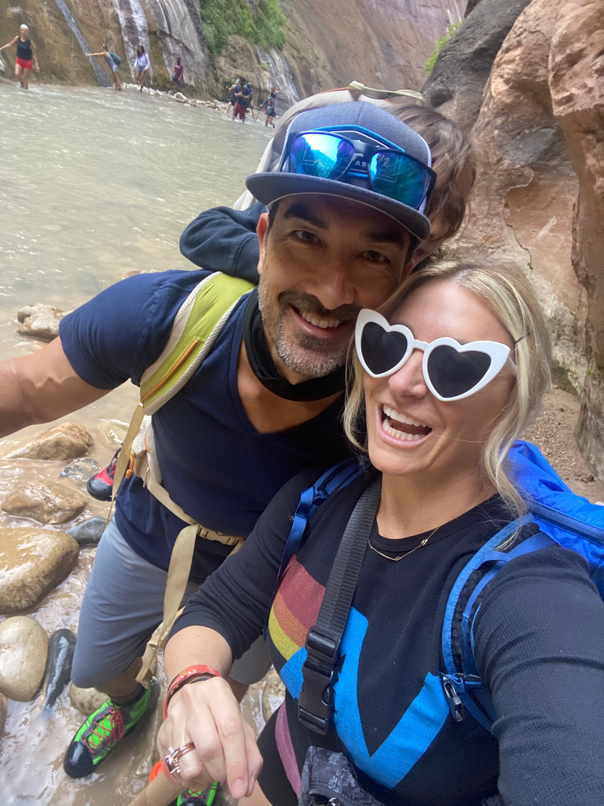 couple at river