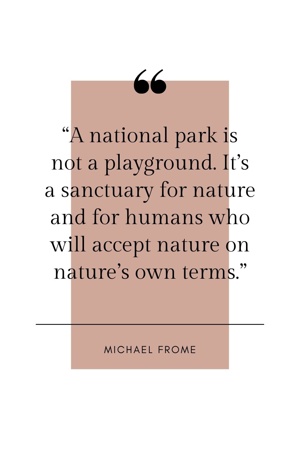 Michael Frome quote