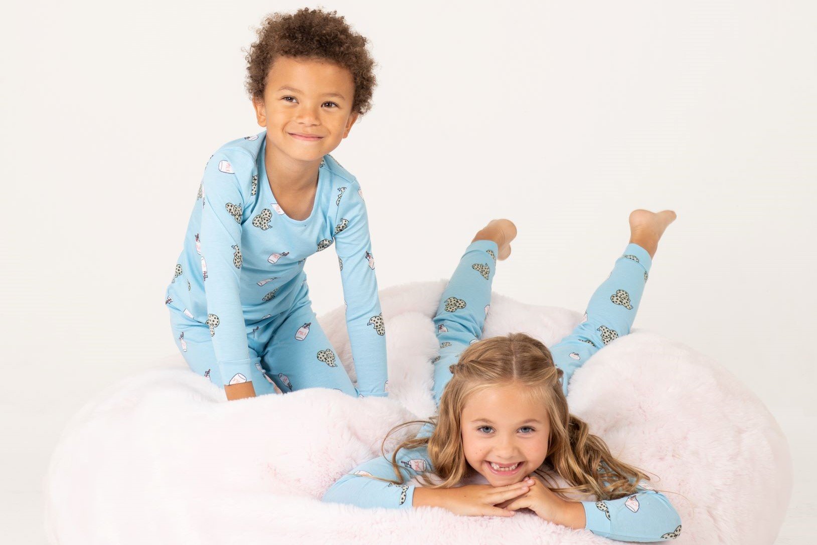 kids in pajamas
