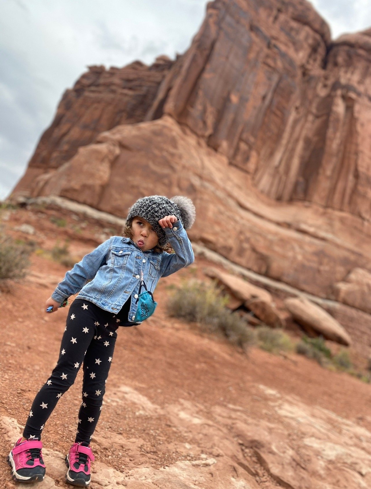 toddler posing 