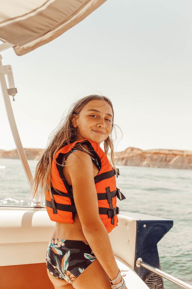 girl in lifejacket