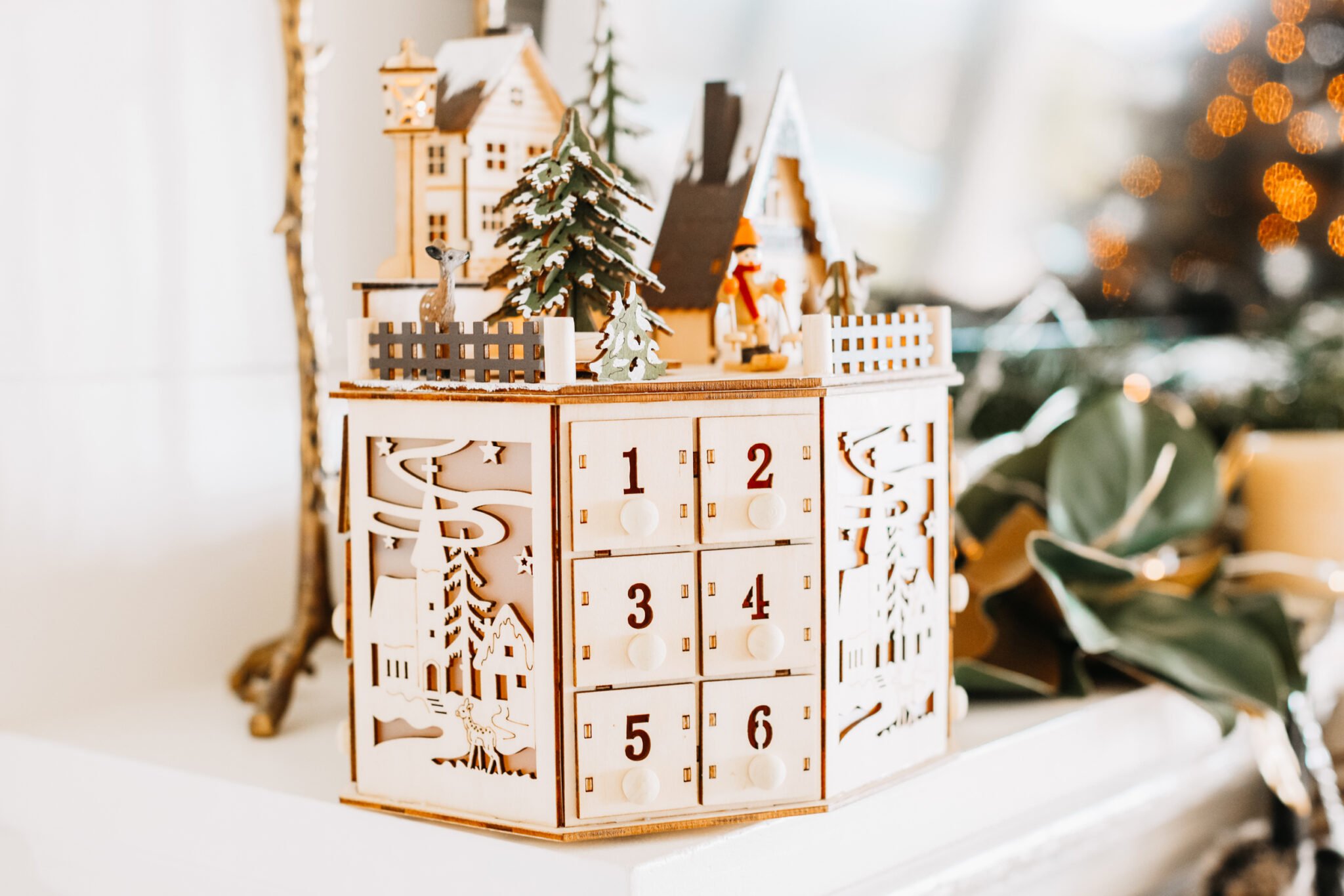 wooden advent calendar