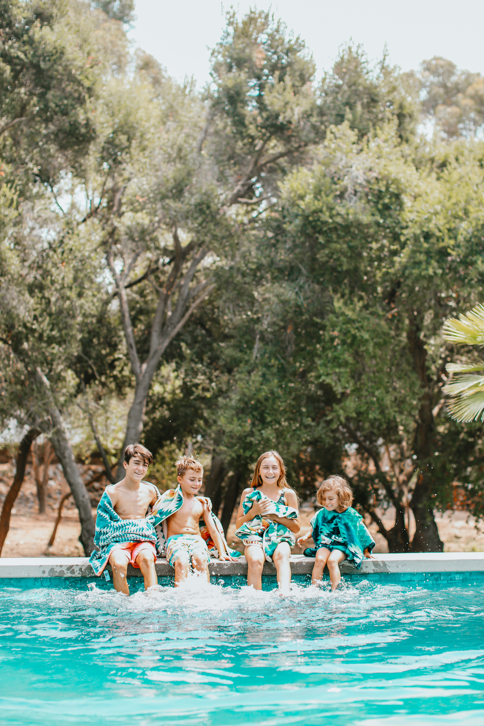 kids by the pool