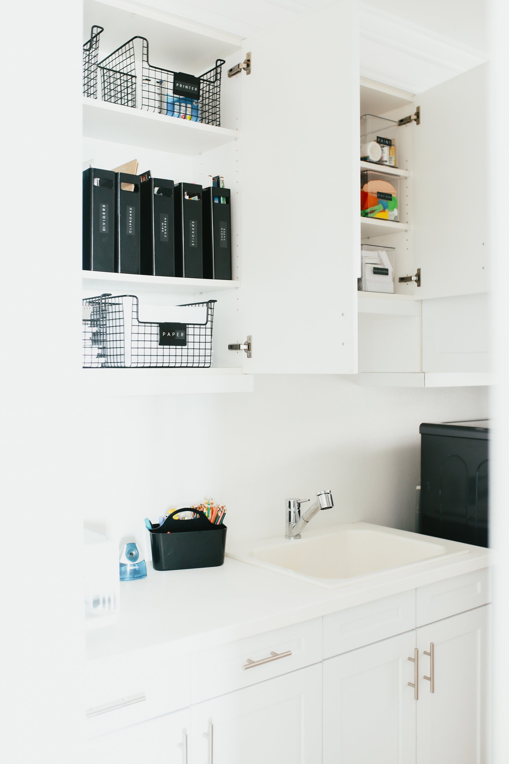 clean laundry room